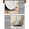 3 Color LED LED Makeup Mirror Round Mirror Foldable Cosmetic Mirrors  Dormitory Use