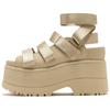 Sandalias Romanas de Cuero Goldenrise 7.5cm para Mujer Color Topo 1167431-MDSD