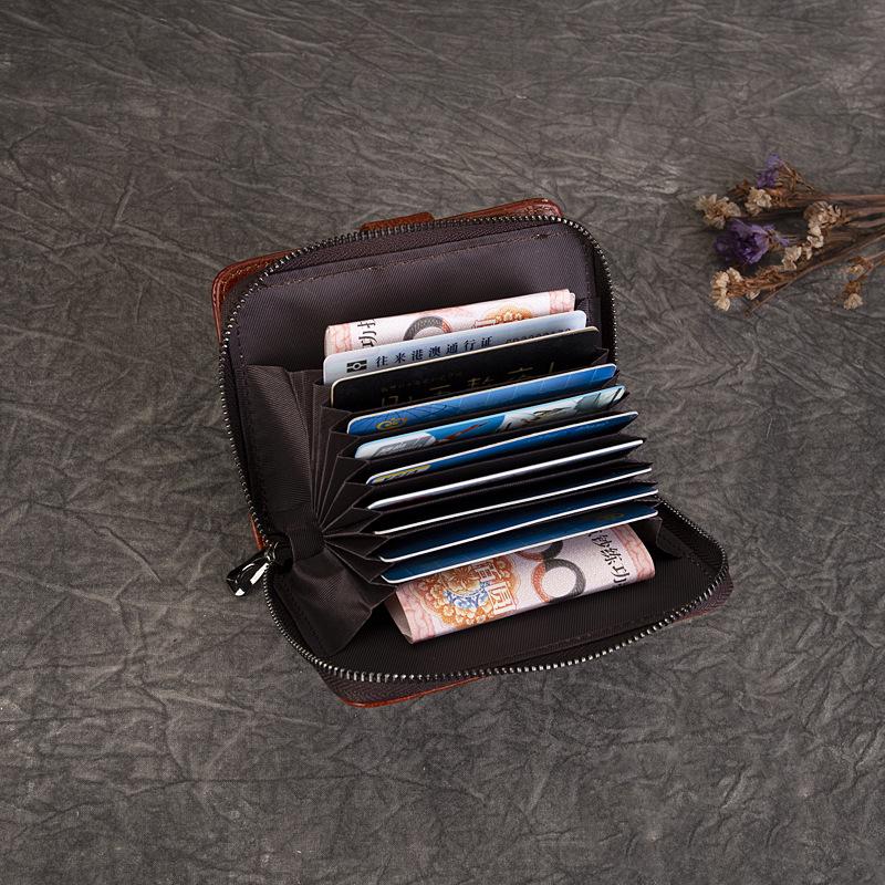 Women's Vintage Cowhide Wallet - Multi-functional Coin & Card Holder