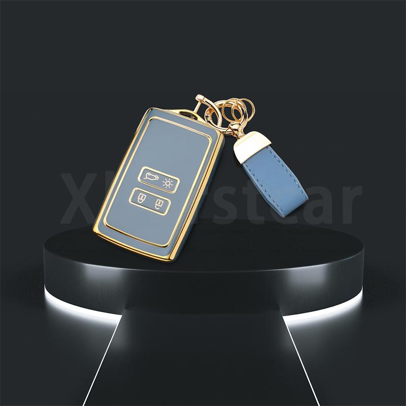 Tpu Car Key Cover Shell For Renault Captur Koleos Kadjar Zoe Arkana Espace Clio Megane Grand Scenic Sandero Dacia Duster Card