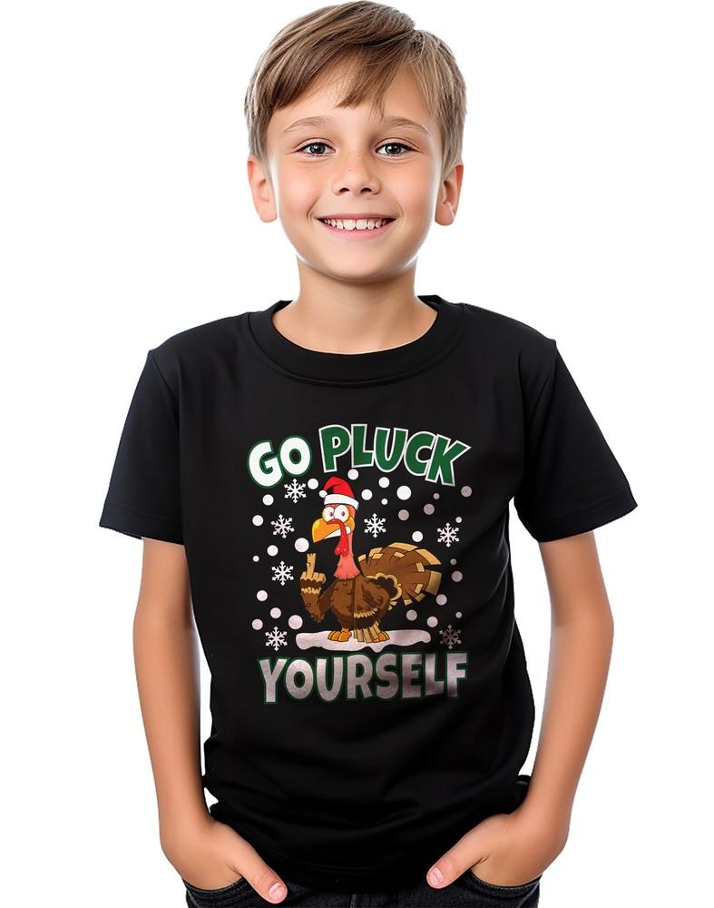 

Go Pluck Yourself t-shirt - Funny and Feathered! Unisex Printed Design, 100% cot 4XL