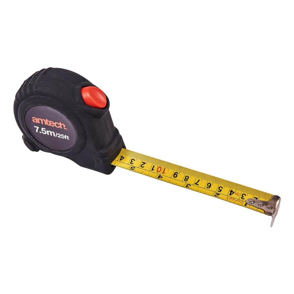 Amtech Selbstverriegelndes Maßband 7,5 m x 25 mm