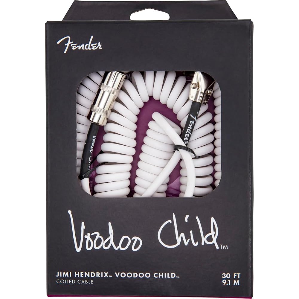 Fender shielded cable Hendrix Voodoo Child™ Cable, White