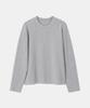 IKALOOK Daily Fit Waffle Semi-Crop Long Sleeve T-Shirt Dd1Fmlt126