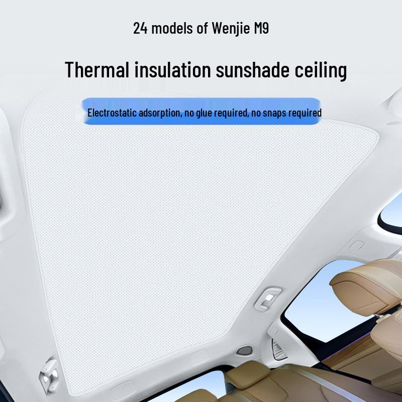 Opaque Heat-Insulating Sunshade for 2024 AITO M9 Sunroof - Sun Protection & Privacy
