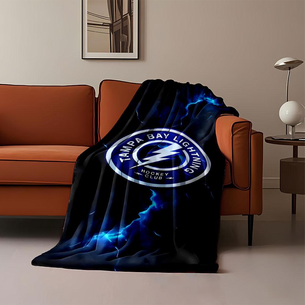 Tampa Bay Lightning Logo Blanket print blanket soft and cozy perfect for the living room bed sofa or a nap,gift
