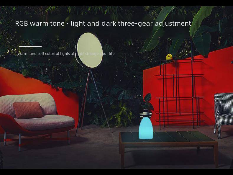 Rechargeable Remote-Control LED Table Lamp - Egg-Shaped, Colorful Night Light for Restaurant and Bedroom Decor