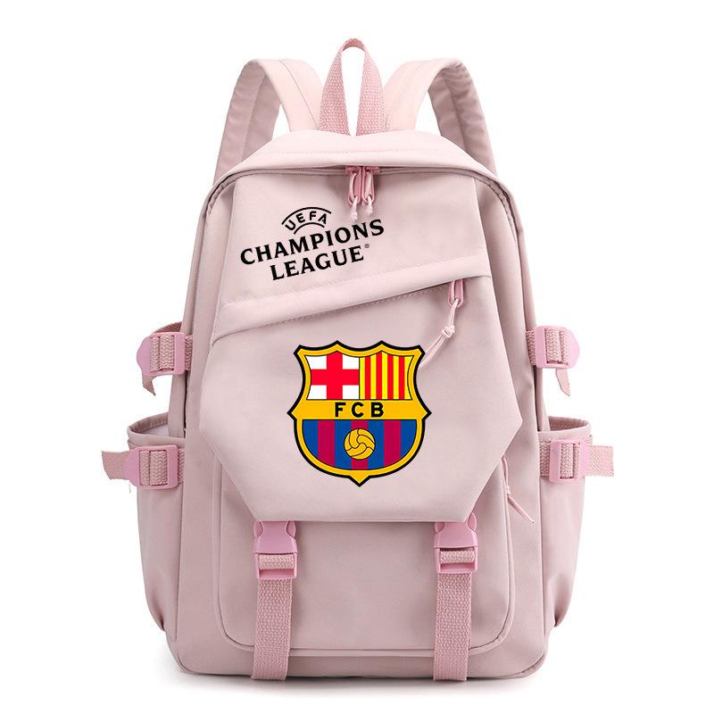 Champions League Schooltas Manchester United Cr7 West Schooltas Oxford Stof Rugzak Barcelona Print Student Rugzak