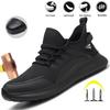 Men Safety Shoes For Work Safety Boots Protect Breathable Anti-smash Steel Toe Sport Work Sneakers Construction Security Boots