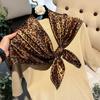 New Luxury Brand Leopard Print Headband Scarf Women Fashion Silk Satin Hair Band Bag Wrist Bandana Neckerhicef Shawl Wraps 2028