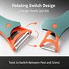 2‑in‑1 Fruit Vegetable Peeler, Multifunctional Dual‑use Rotary Storage Kitchen Peeling Tool