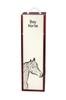 Bay Horse - Wine Box with a Horse, Alcohol Box with Graphics, Personalized Gift Box from the Art-Dog Brand