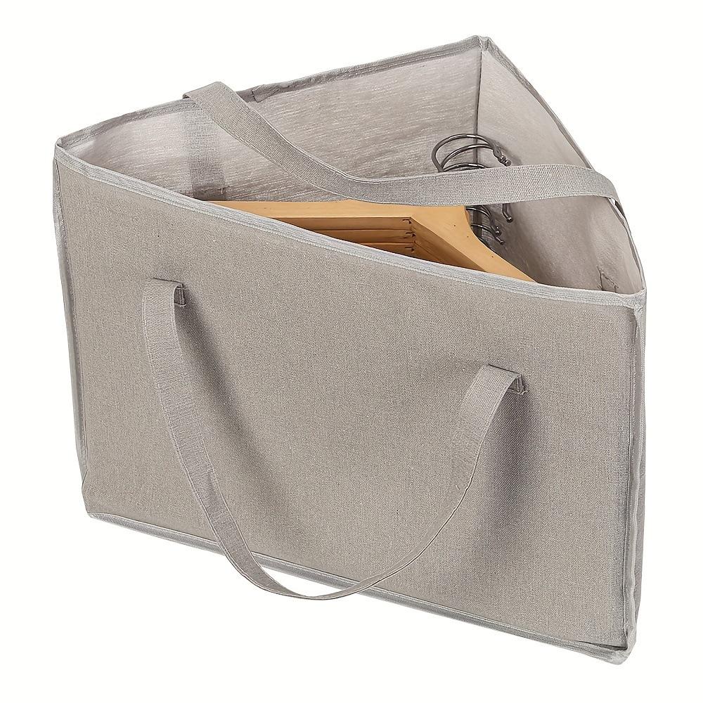 

1pc Triangular Storage Bags with Handles and Base, Hanger Organizer, Beach Bag, Suitable for Travel, Outdoor, Home Storage сірий