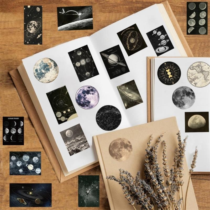 50 Listů Voděodolná Samolepka Jednoduchá Samolepka Dekorativní Samolepka Samolepka na Scrapbooking pro Deník