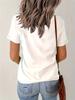 Women'S Casual Solid Color T-Shirt - Soft Crew Neck Short Sleeve Top for Casual Attire Black, Ladies T Shirts Aesthetic Clothes