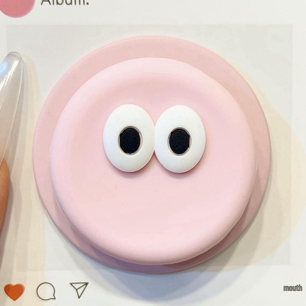 Dopamine Cartoon Eyes MagSafe Silicone Stand with Retractable Airbag