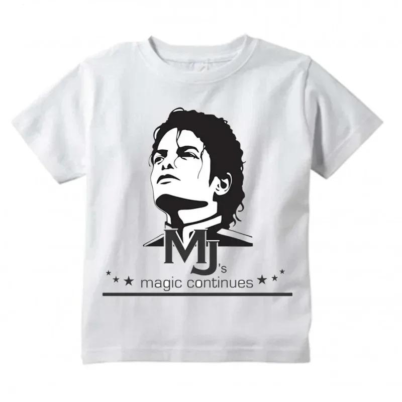 Vendita Calda T-shirt Stampata Grafica Michael Jackson Moda Rock Harajuku Casual Manica Corta Girocollo Donna Uomo Top Oversize Streetwear Estate Nuova Maglietta