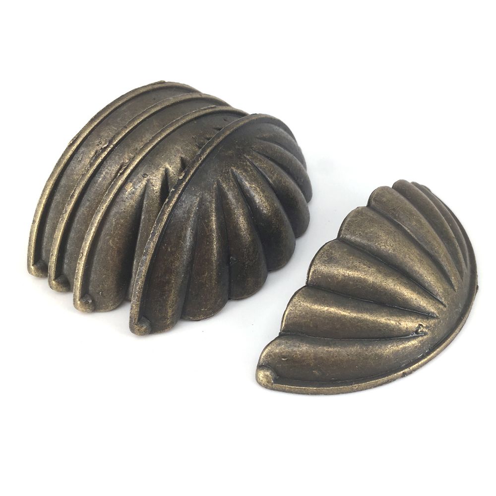 Wardrobe Cupboard Furniture Fittings Vintage Drawer Knobs Shell Shape Door Handles Cabinet Pulls