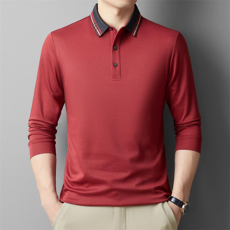 Осенняя мужская футболка с длинным рукавом — фото 5