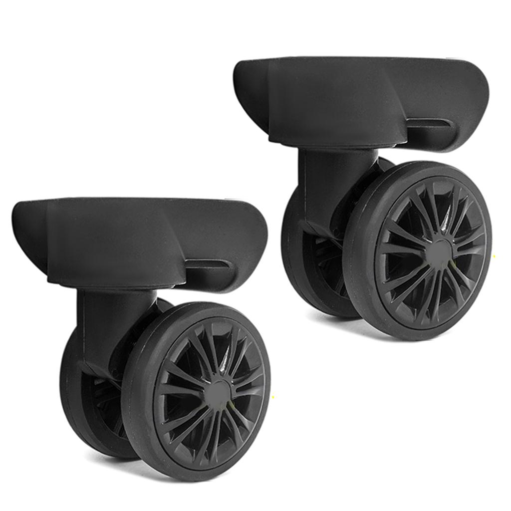 Trolley Case Luggage Wheels Luggage Swivel Left and Right Wheels DIY Suitcase Replacement Parts for Most Suitcases