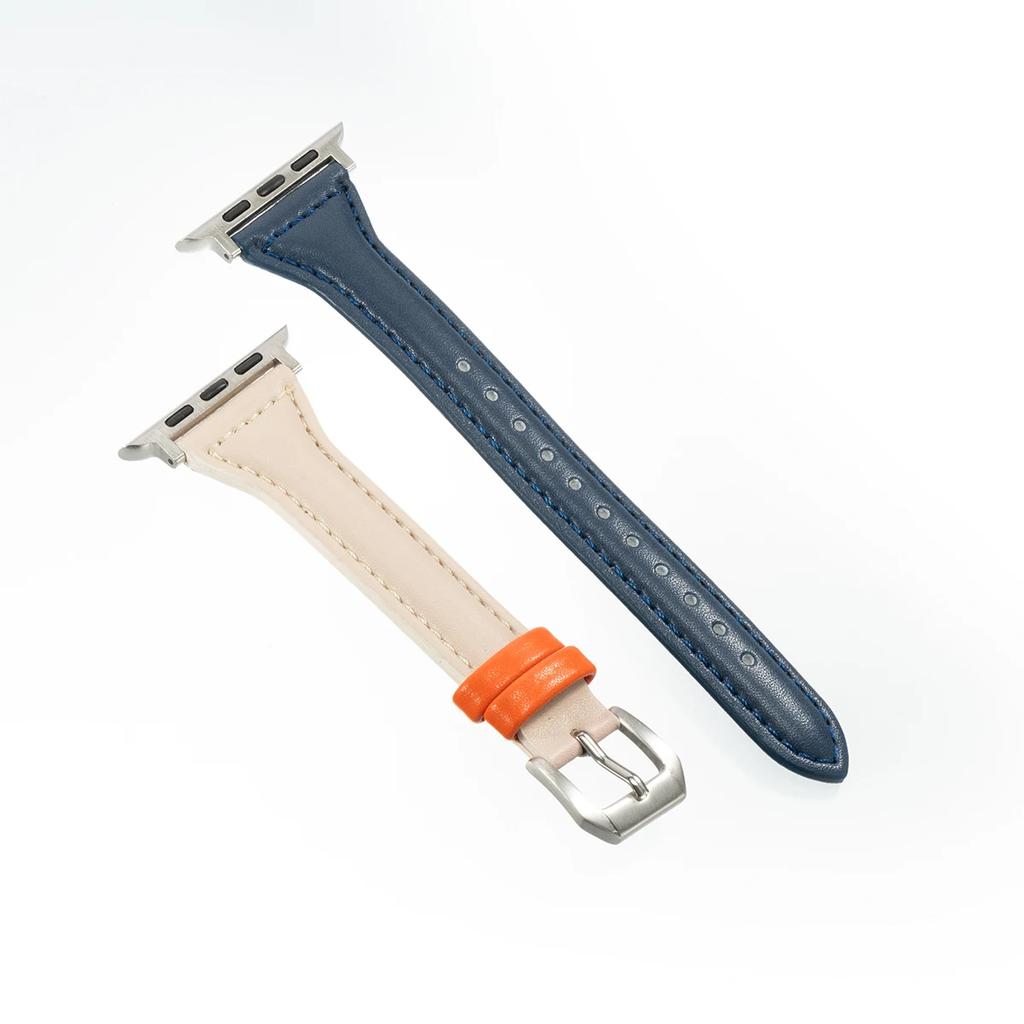 Slim Girl Strap For Apple Watch S10 42mm 46mm 9 8 7 41/45mm PU Leather Band 38/42mm For iwatch Bracelet SE 40 44mm 6 5 4 3 49mm