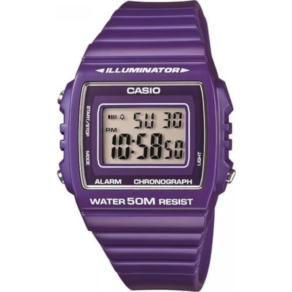 

[CaSio] CaSio Standard Digital WristWatch W 215h 6av Мужские S Женские Глянцевые Фиолетовые OverSeaS Модель []