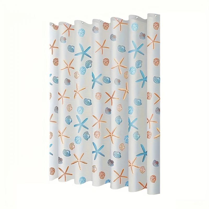 Versatile Pattern Shower Curtain With Hooks Easy Hang Waterproof Easy Clean For Home Hotel Apartment Bathroom