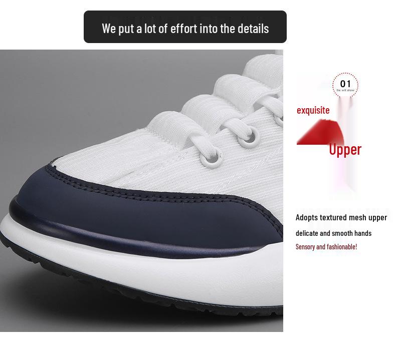Men's Breathable Ice Silk Mesh Shoes - Trendy, Versatile, Soft Sole Casual Sneakers