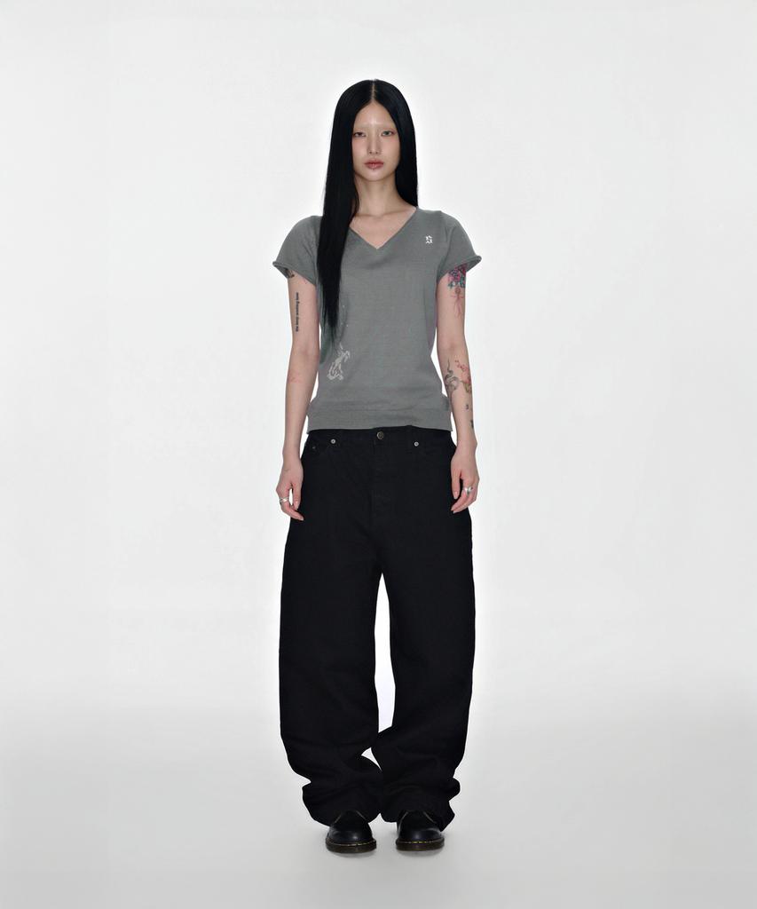 Soheul Cr Back Knit V-T (Deep)