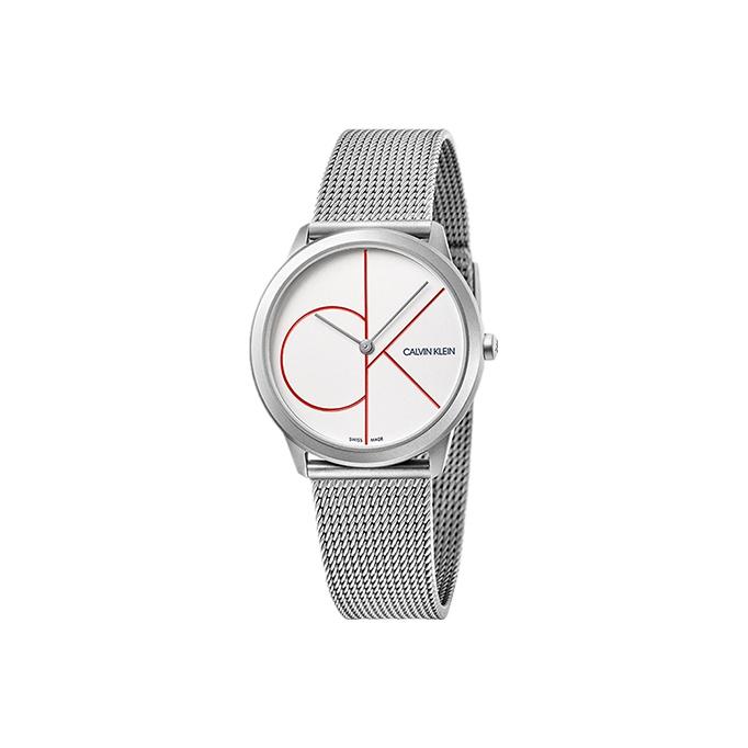 Calvin Klein Quartz Watch Stainless Steel Band White Dial Unisex Unisex watches Silver K3M52152 Silver, Small Watch Dial 35MM