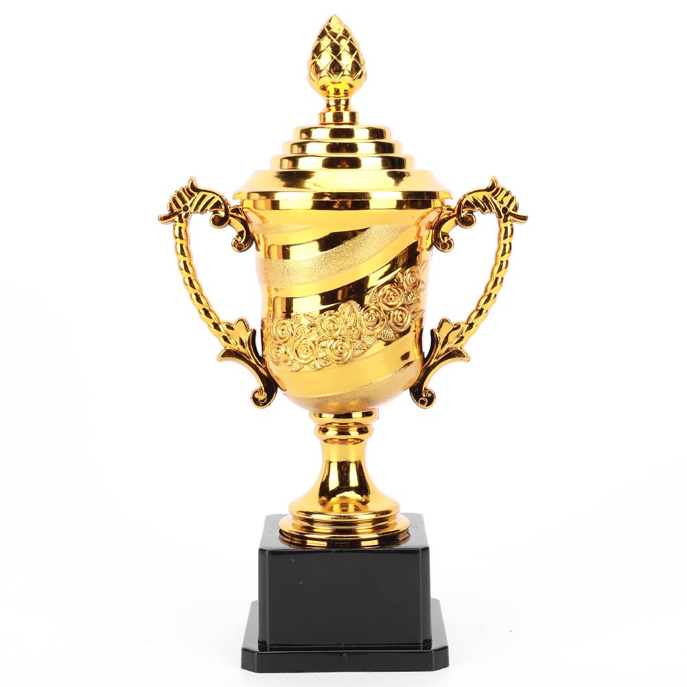 Plastic Model Gold Trophy Awards School Rewarding Supply Competition Soccer Basketball Prize Cup Children's Craft Souvenirs
