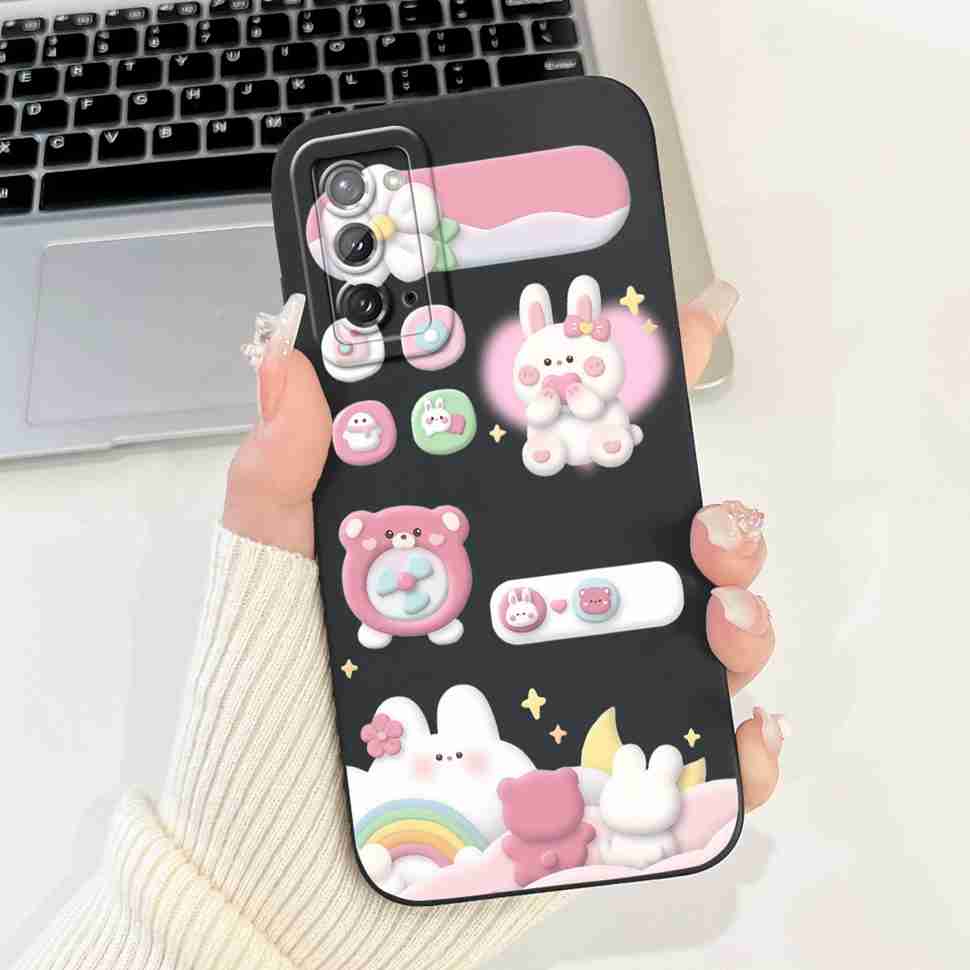 For Samsung Galaxy Note20 4G Case SM-N980F Popular Love Soft Silicone Cover For Samsung Note20 5G 6.7" Cute Butterfly Bumper
