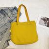 Solid Color Lightweight Women's Foldable Shoulder Bag Tote Bag