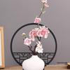 Mini White Matte Ceramic Vase for Dried Flowers - Nordic Hydroponic Home Decoration