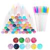Disposable Crystal Rod Mascara Wand & Eyebrow Comb for Eyelash Extension Makeup