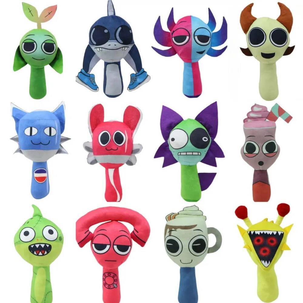 Practical Home Decor Unisex Sprunki Plush Toys Sprunki Game-Related Figurines Doll Stuffed Dolls Sprunki Plushie Soft Toy Peluches Stuffed Animals