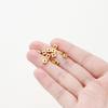 30-100pcs/lot 14K 18K Gold Silver Plated Square Flat Loose Spacer Beads Bracelet Decorate Beading For DIY Jewelry Crafts Finding