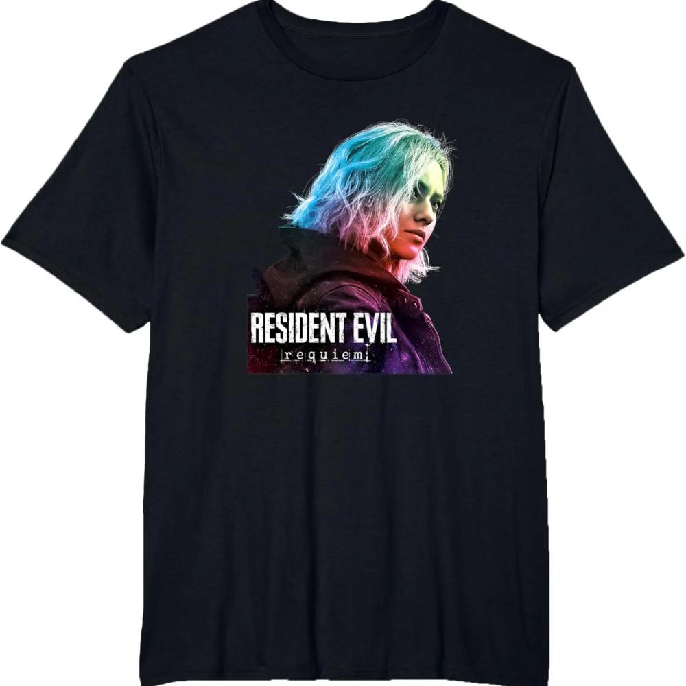 

2026 Новая Мода Высокое Качество Resident Evil Requiem Леон BP Дизайн Футболки Удобный Хлопок Горячая Распродажа Оверсайз Мягкая Футболка S разноцветный
