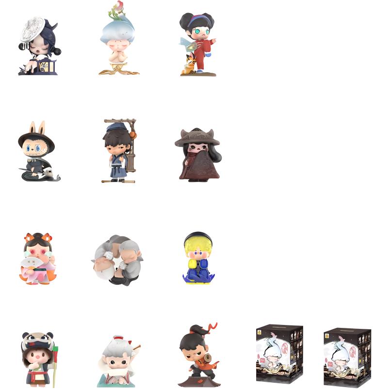 New POP MART No Double Lock Mystery Boxes Single Mystery Box/Full Box 12 Pcs PPMT-2408-0059