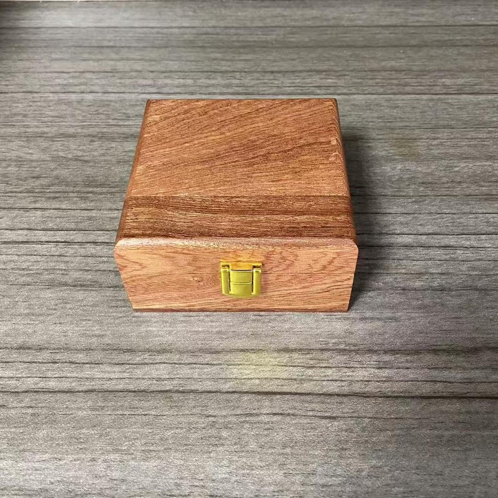 Black Walnut Flip-Top Light Luxury Storage Box for Jewelry, Antiques, or Stationery
