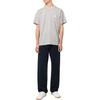 Maison Kitsune SS22 Solid Color Fox Head Appliqué Crew Neck Short Sleeve T-Shirt Men Tops Gray JM00120KJ0008-H150