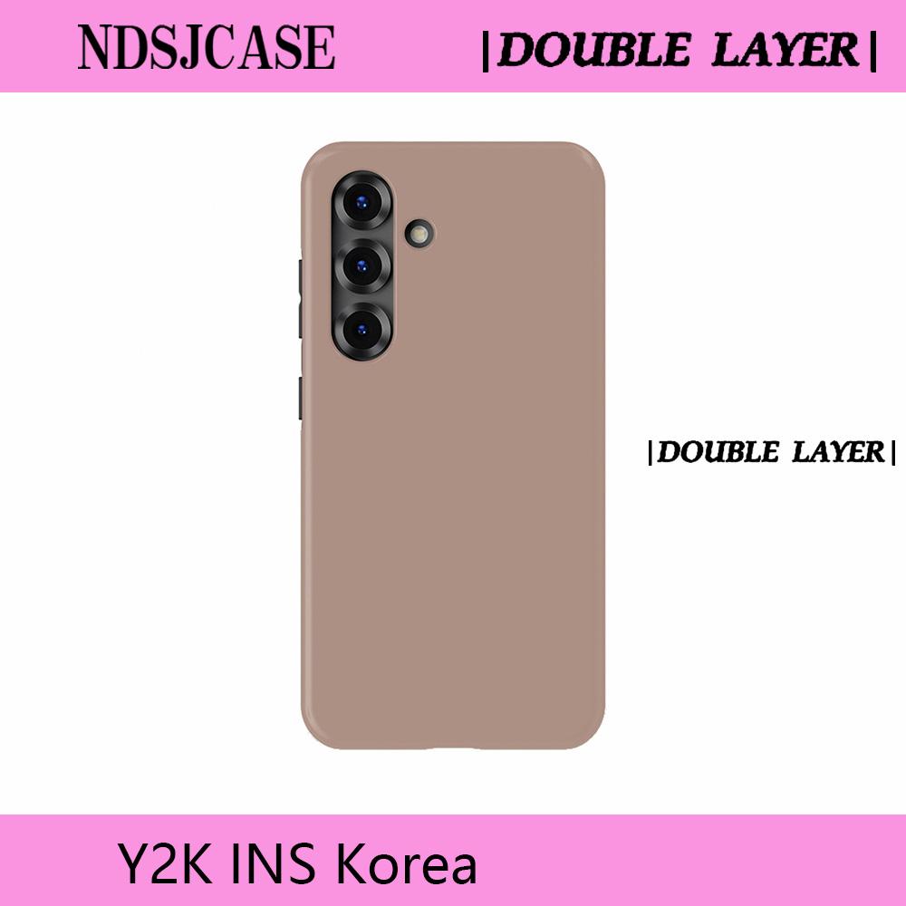 

Phone Case for Samsung Galaxy A56 S20 S23 S24 S25 S26 FE Plus Ultra Edge 4G 5G Double-layer Back Cover Luxury Clmj SWAG Sand S25 Ultra 5G