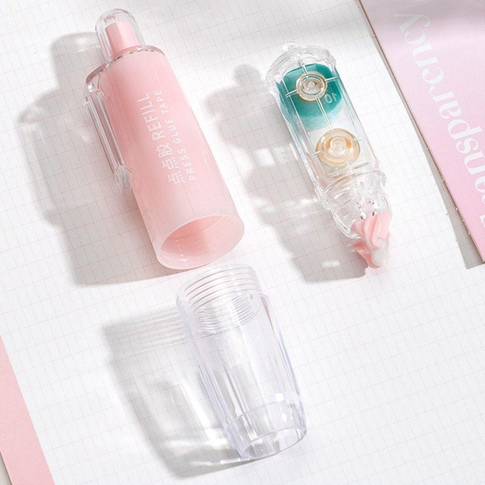 Durable DIY Scrapbooking Glue Tape Pen Shape Press Type Dot Glue Glue Tape Pen Student Stationery