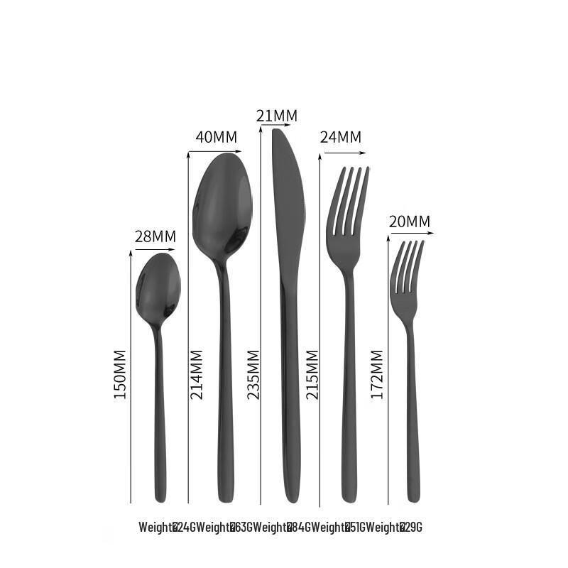 ZISIZ Stainless Steel Cutlery Set
