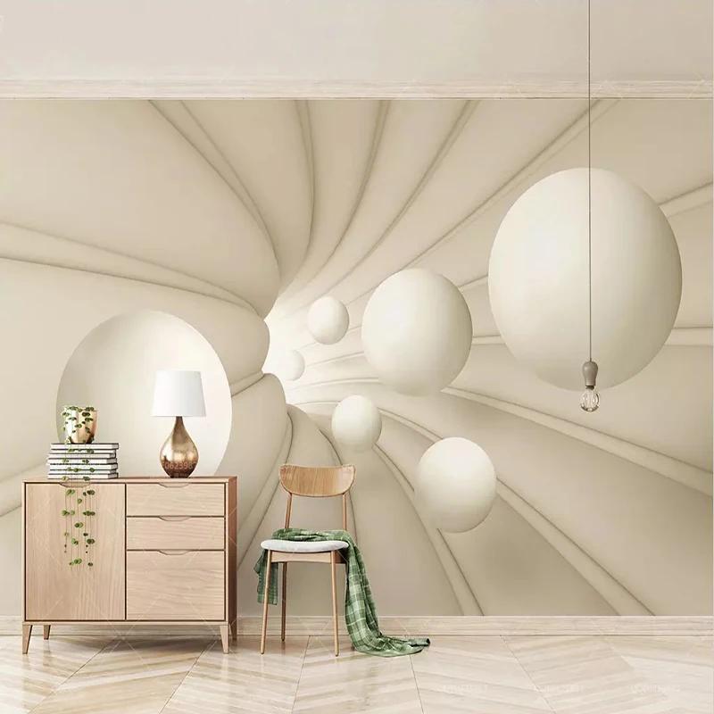 Creative Mural Wallpaper Modern Abstract Art Space Ball Photo Wall Paper Living Room Bedroom Home Decor