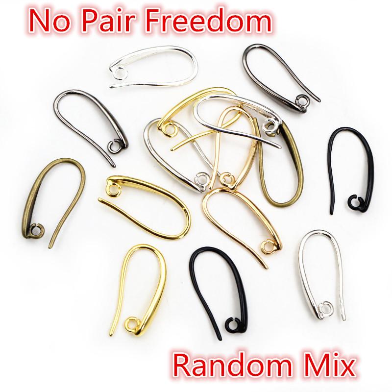 10pcs 3-Styles High Quality Classic Bronze Gold Silver Plated Brass French Earring Hooks Wire Settings Base Settings Whole Sale