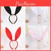 Classic Bunny Ears Headband With Satin Fabric Handmade For Halloween Cosplay Party Dress Up