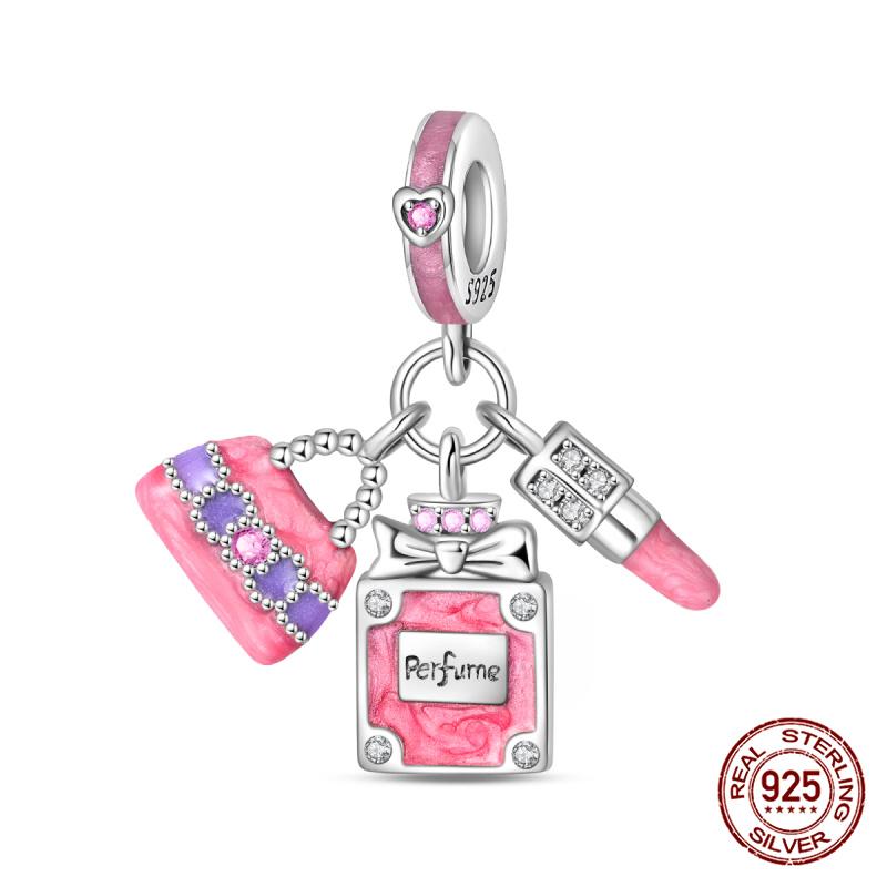 New 925 Silver Pumpkin Car Princess & Cactus Charms Fit 925 Bracelet Jewelry Making For Women Gift