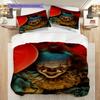 Scary Clown Knife Threepiece Set 1 Duvet Cover 2 Pillowcase Without Core Christmas Birthday Gift Soft And Comfortable