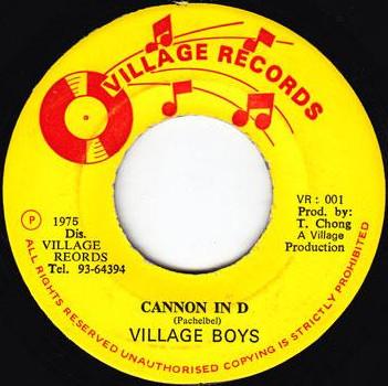 

7inch Record VILLAGE BOYS Cannon In D VR001 Village Records 1975 Jamaica Reggae Ska Dub Used